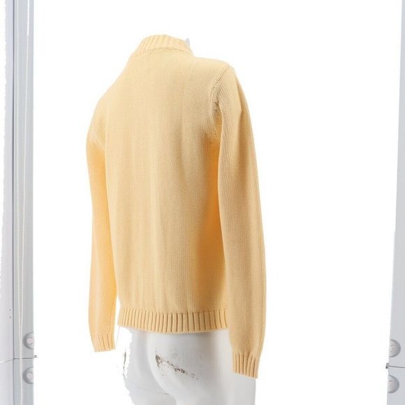 NWT LANDS' END UNIFORM BOY'S DRIFTER ZIP CARDIGAN SWEATER MAIZE LARGE (14-16) - Picture 4 of 10